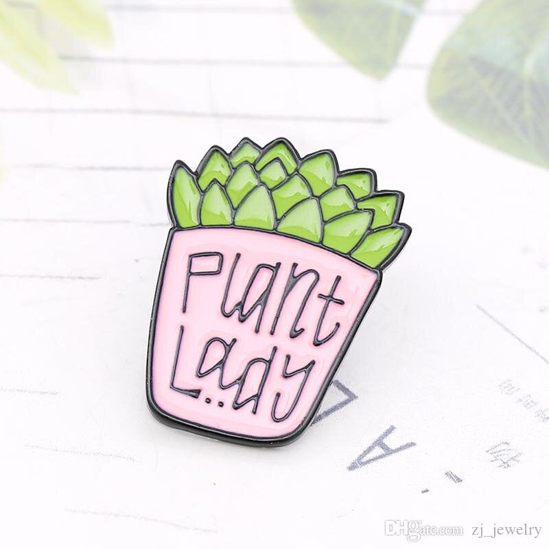 Plant Lady Enamel Pin