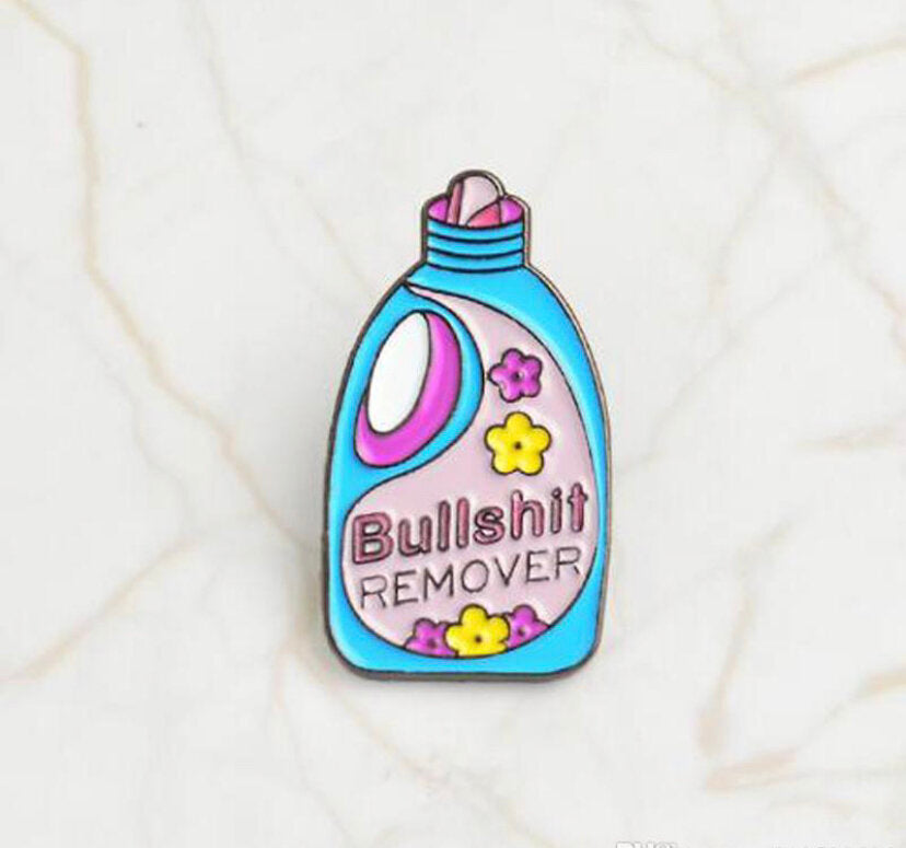 BS Remover Enamel Pin