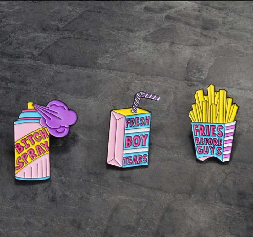 Bish Be Gone Enamel Pin