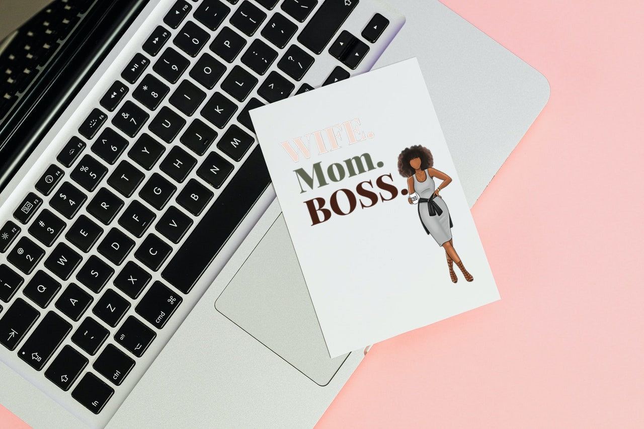 Mom. Wife. Boss! Greeting Card