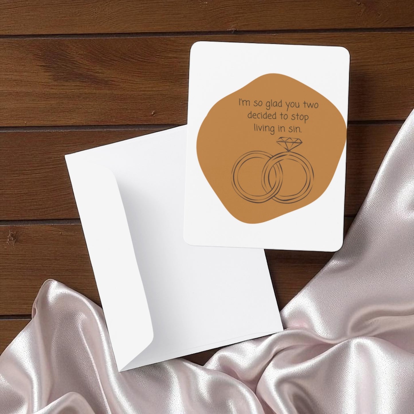 So Glad You Two Decided to Stop Sinning Greeting Card